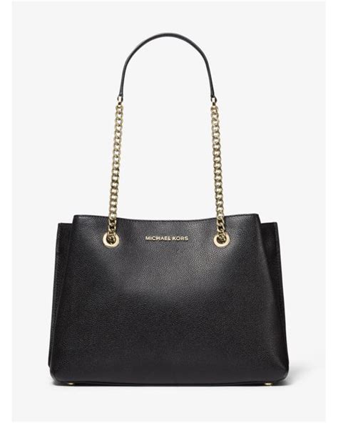 michael kors teagen black|Teagan Large Pebbled Leather Shoulder Bag .